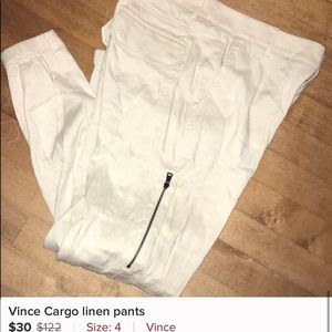 Vince Cargo linen pants